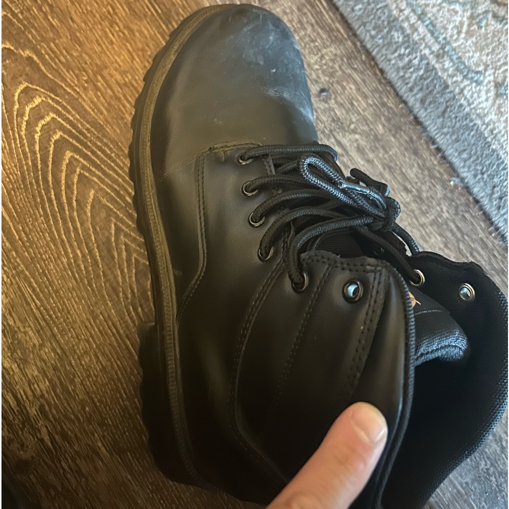 Black boots for men ideal for work size 10